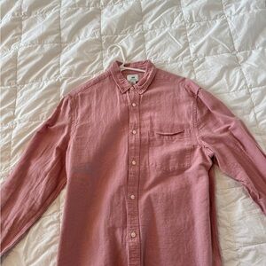 H&M Casual Pink Button-Down Shirt
